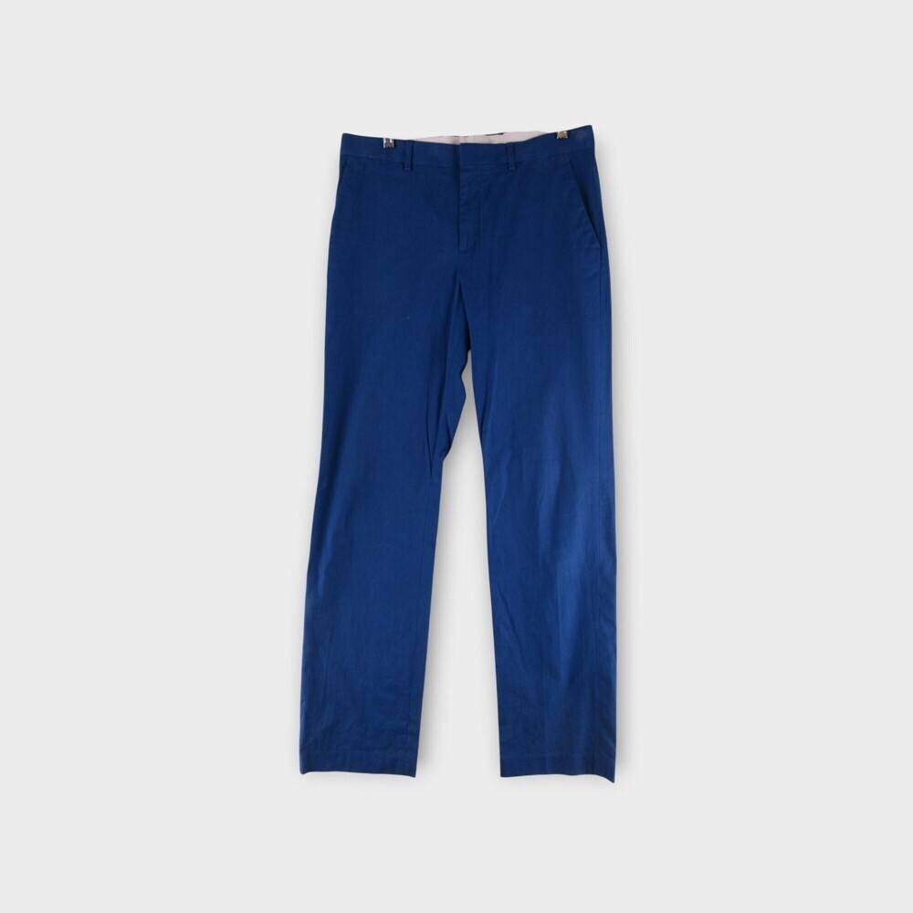 Express Flat-Front Straight Leg Trousers Size 32/34 tailored structured classic